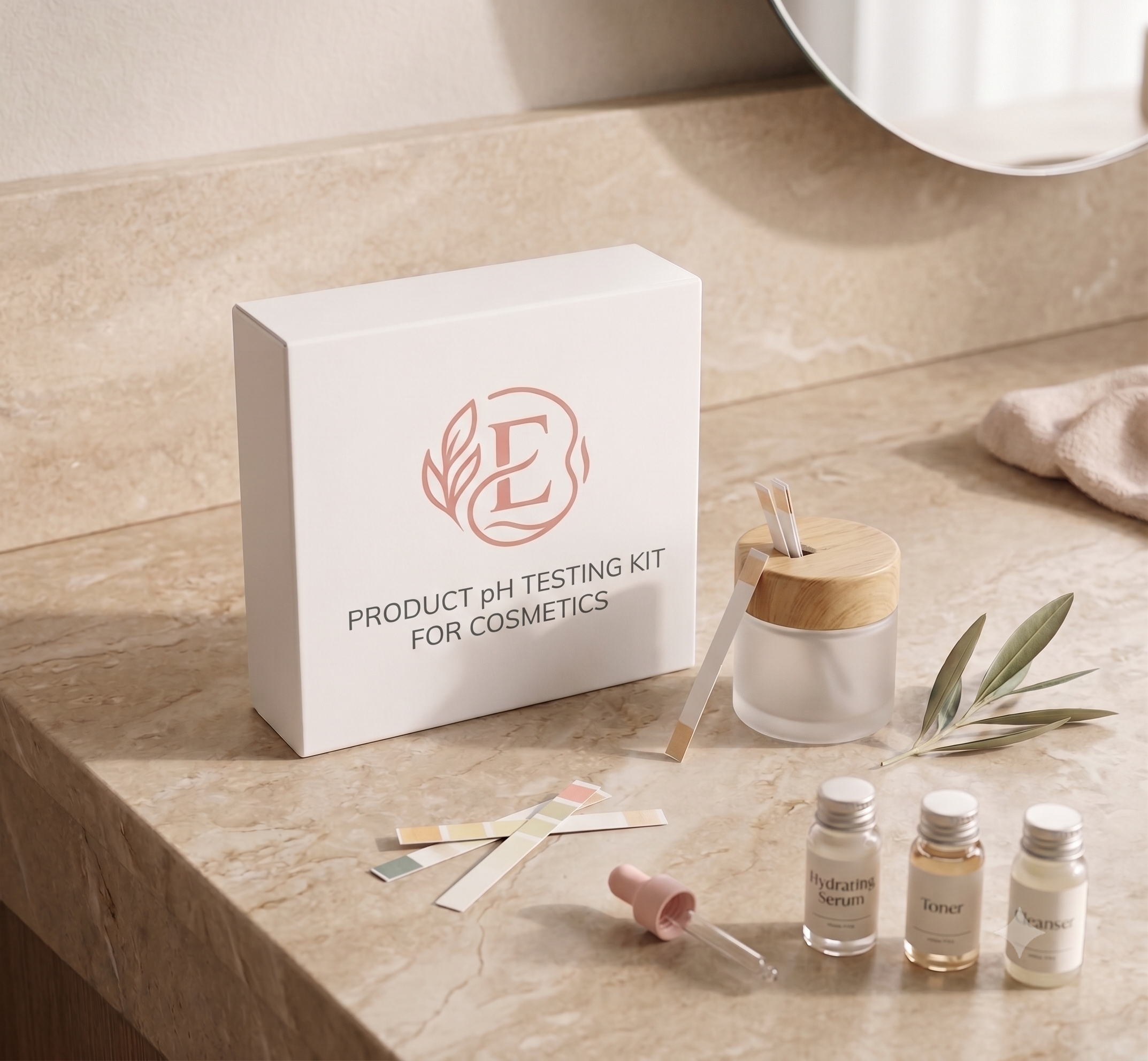 pH testing kit included with every order
